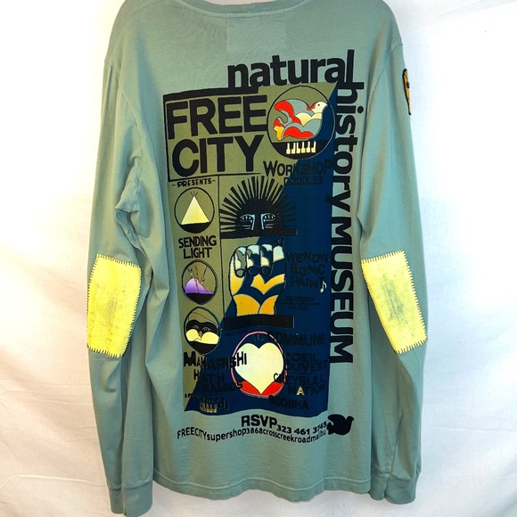 Free City - RARE Collector Natural History Museum 2009 Invite Long Sleeve XL Top - Picture 1 of 16